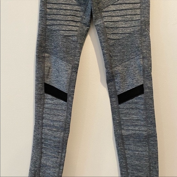NEW LA SOCIETY gray mesh women’s LEGGING HEATHER CHARCOAL size S - Picture 3 of 6